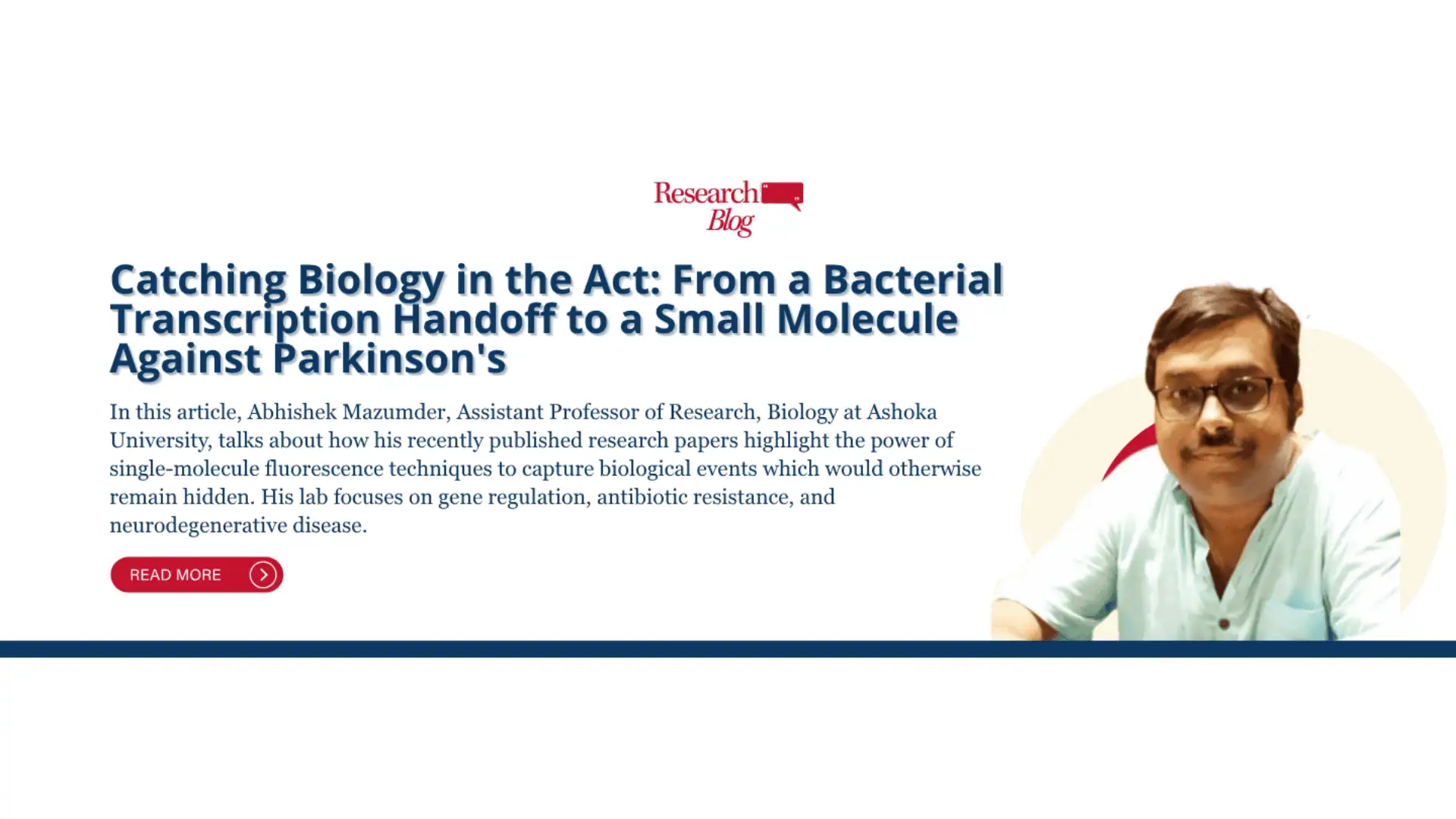 Catching Biology in the Act: From a Bacterial Transcription Handoff to a Small Molecule Against Parkinson’s